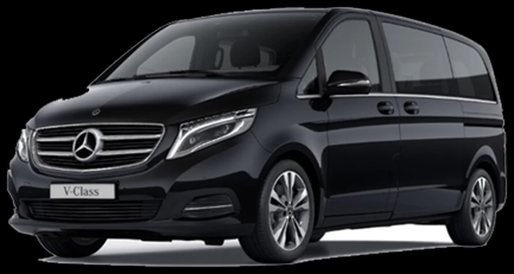 Mercedes V-Class prepared for wedding guest transfers