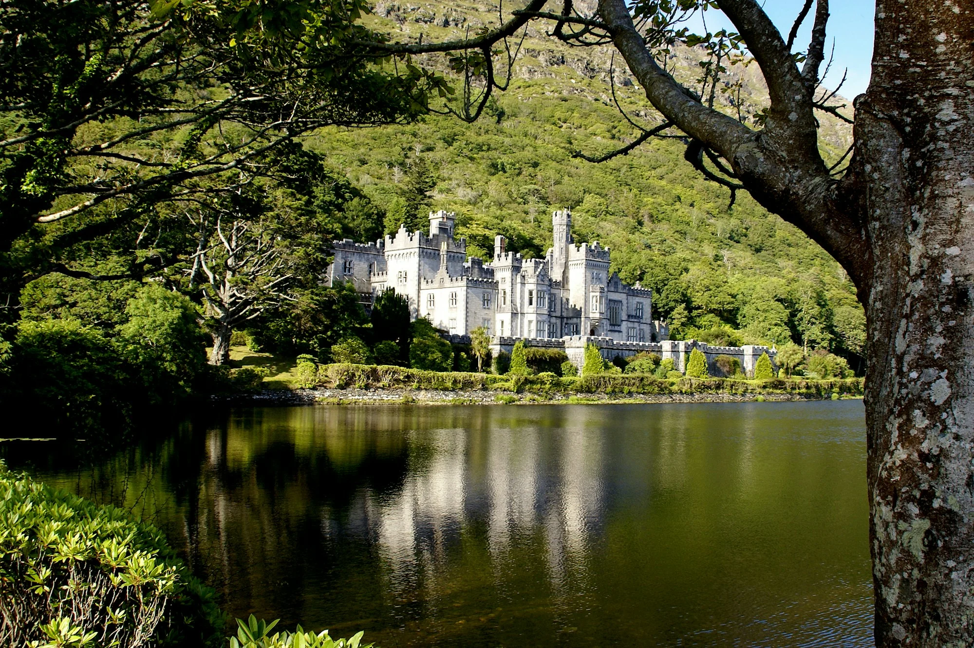 Kylemore Abbey reflected in a Connemara lake