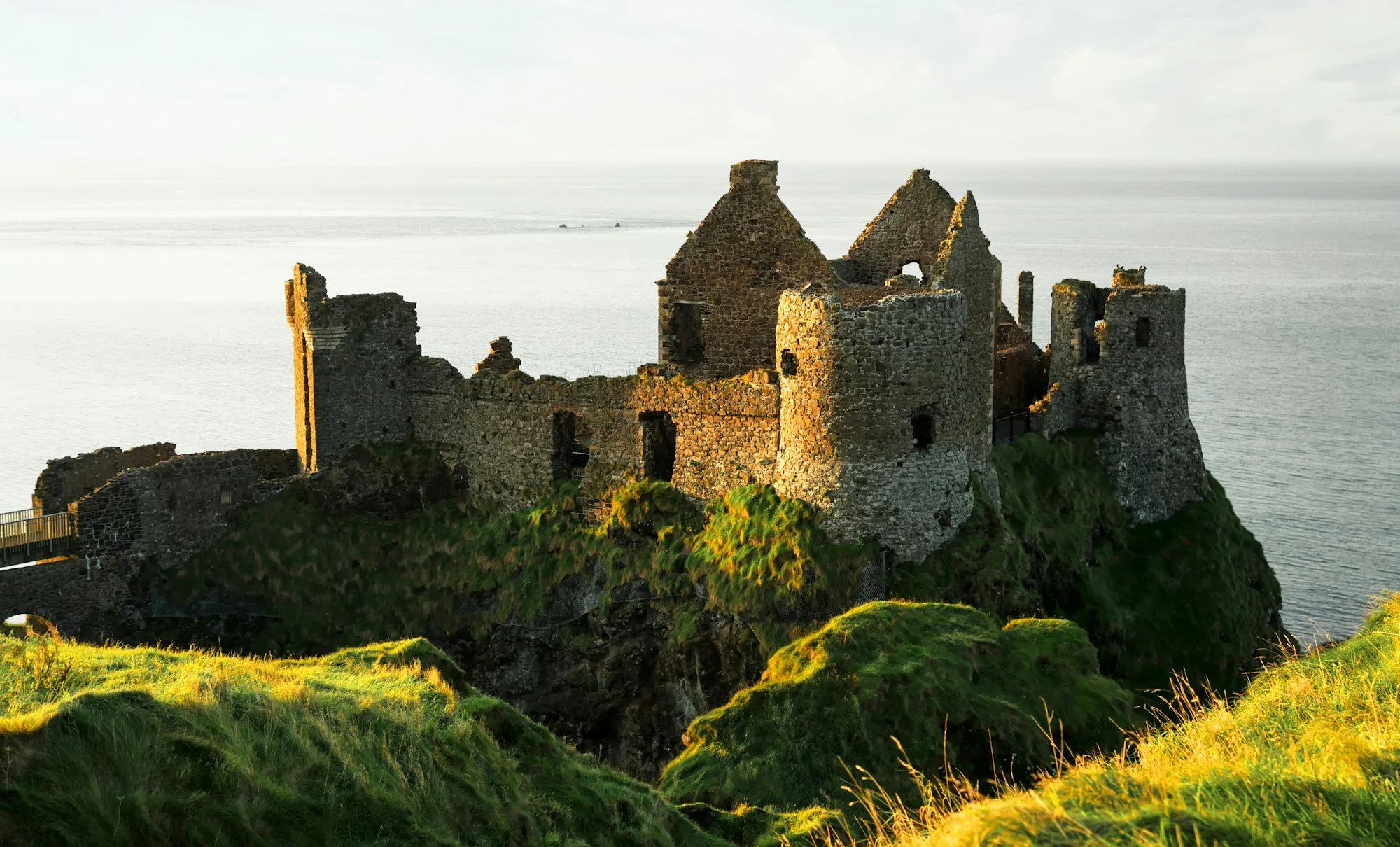 Dunluce Castle ruins on the Antrim coast