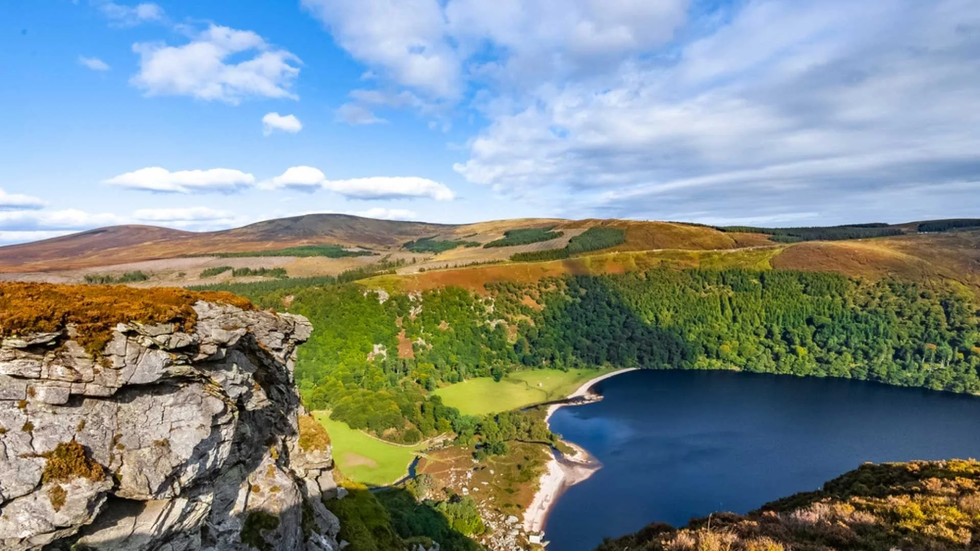 A mountain lake in County Wicklow