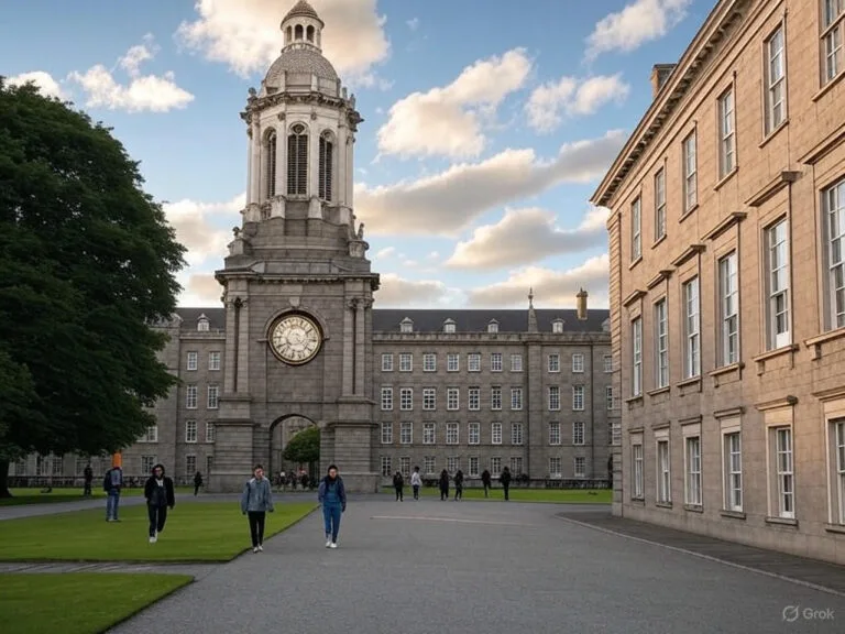 Dublin city scenery for Trinity College and Dublin Castle Tour